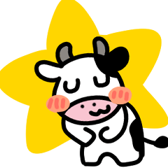 The daily life of a fun cow