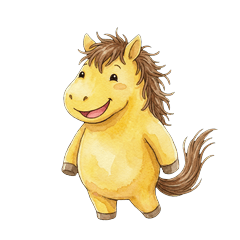 Yellow Horse Valentine Daily Stickers