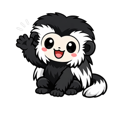 Chibi Abyssinian Colobus