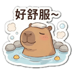 水豚君的温泉時光