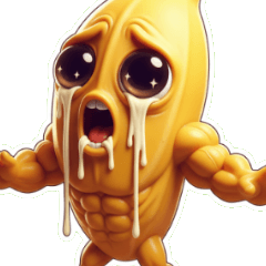 Muscular Banana Guy Intense Workout!