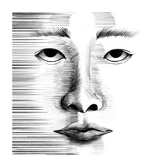 リアルな顔芸スタンプ