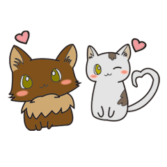 Daily sticker of Katie and Gomana-than