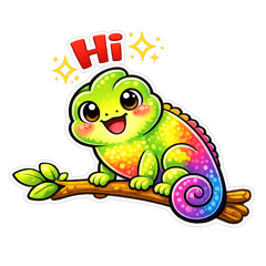 Cute Chameleon for Everyday Chat