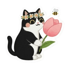 Oreo the Cat: Blooming Moments