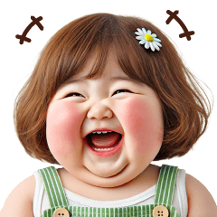 Chubby Girl Funny face190 No Text