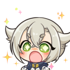 みどりな男士とまめちゃんのオタ活スタンプ