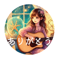 Soothing stickers from a fantasy world.