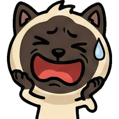 Animated Seal Point Cat  2nd