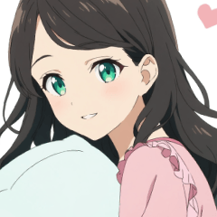 A warm girlfriend's life stickers