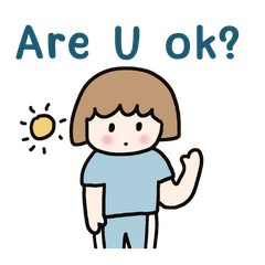 Cute girl stickers english