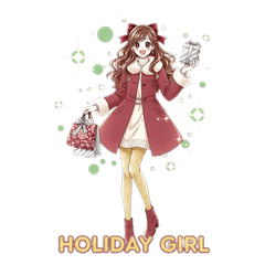 Sparkling Holiday Girl