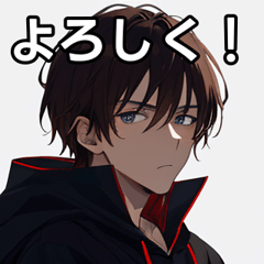 Brown-haired boy in a hoodie