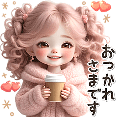 Fluffy curls for everyday use Cute girl