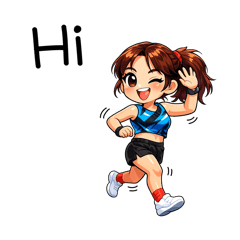 Love running - female v.4