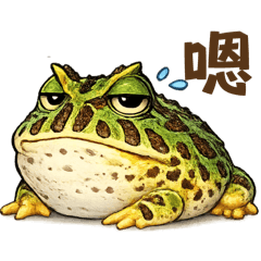 Pacman Frog Boss-Moody Daily Stickers