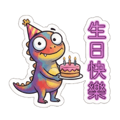 恐龍主題樂園-彩色龍-1