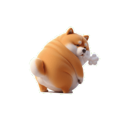 Chubby Shiba Inu Who Just Wants to L