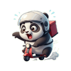 パンダ配達員専用スタンプ
