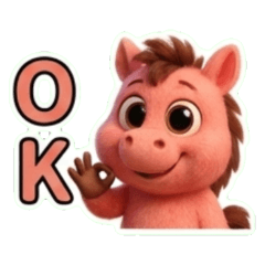 Ok pink horse