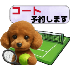 犬♥好きさんのテニス連絡　シンプル大文字