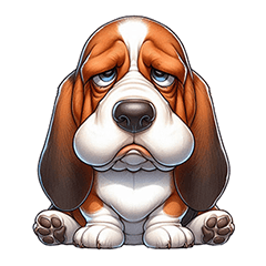 GOOD Basset Hound-go crazy