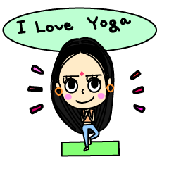 Yoga stamp