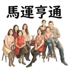 阿齡一家來拜年