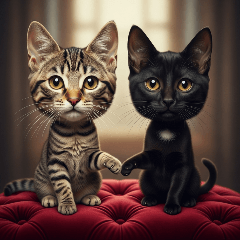 [アレンジ用]顔でか猫