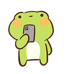 The daily life of a cute little frog