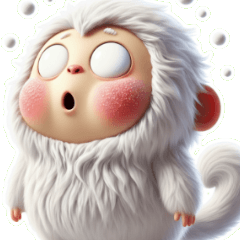 Super Surprised Snow Monkey