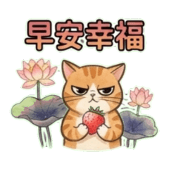 Grumpy Tabby's Lotus Greetings