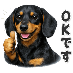 【敬語】使いやすい！ダックスフンド　黒