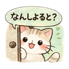 kumamotoben wo shaberu neko