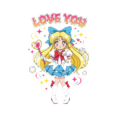 Retro Magical Girl Stickers Vol.2