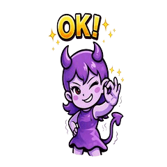 Purple Girl Devil