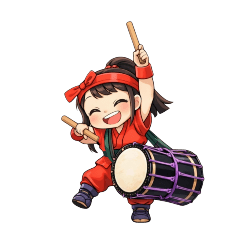 Stamps for the Japanese drum club