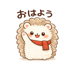 Mofuri the Hedgehog: Cute Cozy Stickers