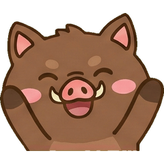丸顔イノシシ19