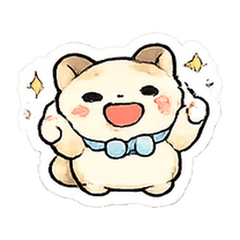 Milo Marshmallow Hamster Mood Buddy