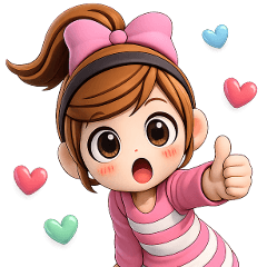 おちゃめ3D風♥年中使える気持ち色々