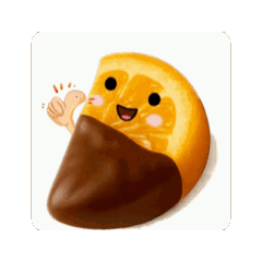 Stiker Cokelat Lucu Bergerak