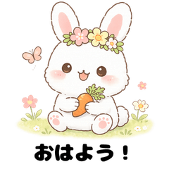 Cute Fluffy Bunny Greetings