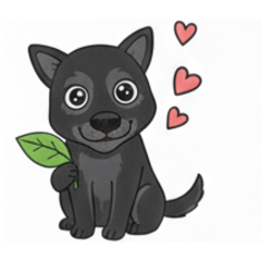 我家可愛小狗的貼圖