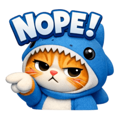 Cat cute hood shark (EN)