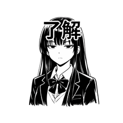 Unfriendly high school girl