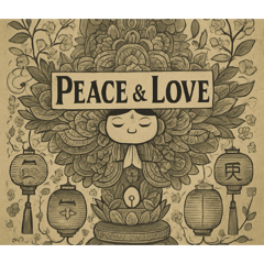 AI制作浮世絵風英語セリフ付きスタンプ5