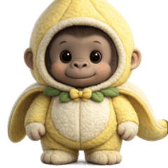 A big and cute bushy gorilla