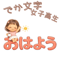 でか文字！女の子の毎日ことば