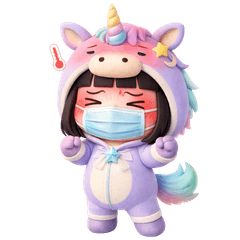 Cute Unicorn Daily Life Stickers